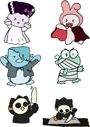 Cinnamoroll Friends Halloween Costumes PNG Image