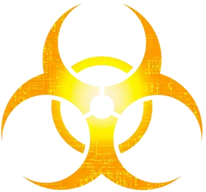 Circuit Board Biohazard Symbol PNG Image