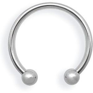 Circular Barbell Piercing Jewelry PNG Image