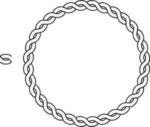 Circular Chain Link Border Graphic PNG Image