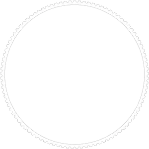 Circular Gear Border Graphic PNG Image