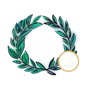 Circular Laurel Monogram Png Llh12 PNG Image