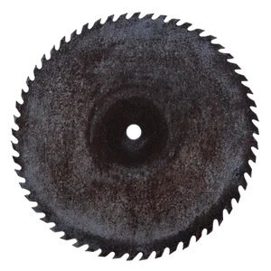 Circular Saw Blade Closeup PNG Image