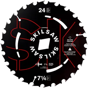 Circular Saw Blade24 Teeth PNG Image