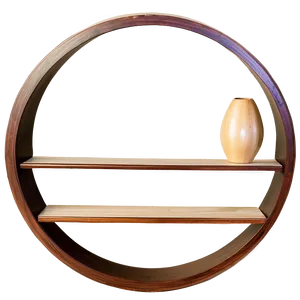 Circular Wall Shelf Design Png 06282024 PNG Image