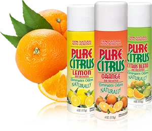 Citrus Air Fresheners Product Display PNG Image