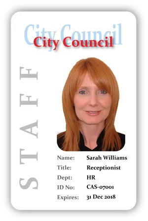 City Council Staff I D Card PNG Image