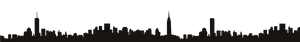 City Silhouette Vector PNG Image