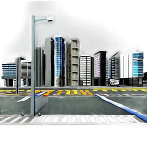 City Street View Png Sos PNG Image