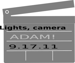 Clapperboard Graphic Adam091711 PNG Image