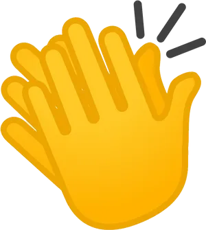 Clapping Hand Emoji Illustration PNG Image