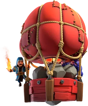 Clashof Clans Balloon Unit PNG Image