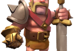 Clashof Clans Barbarian Character PNG Image