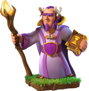 Clashof Clans Mage Character PNG Image