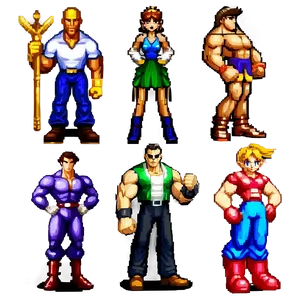 Classic 16 Bit Characters Png Ndo74 PNG Image