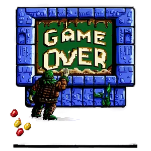 Classic 16 Bit Game Over Screens Png 55 PNG Image