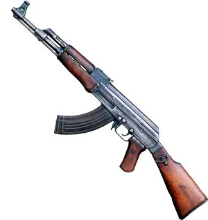 Classic A K47 Assault Rifle PNG Image