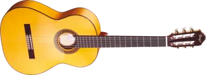 Classic Acoustic Guitar Isolatedon Black PNG Image