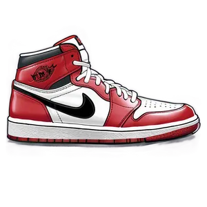 Classic Air Jordan 1 Design Png Vln23 PNG Image