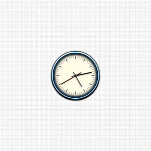 Classic Analog Wall Clock PNG Image