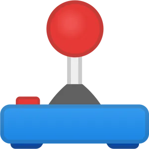 Classic Arcade Joystick Vector PNG Image