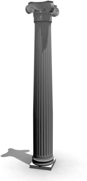 Classic Architectural Column PNG Image