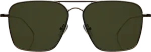 Classic Aviator Sunglasses Isolated PNG Image