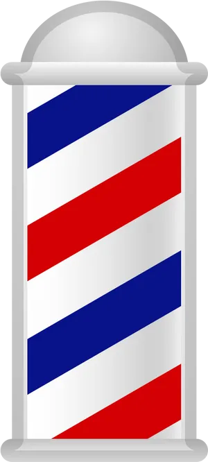 Classic Barber Pole Illustration PNG Image