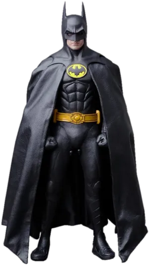 Classic Batman Figure Standing PNG Image