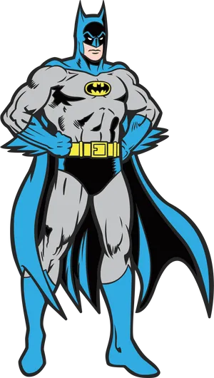 Classic Batman Illustration PNG Image