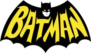 Classic Batman Logowith Character PNG Image