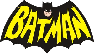 Classic Batman Logowith Character PNG Image