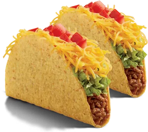 Classic Beef Tacos Image PNG