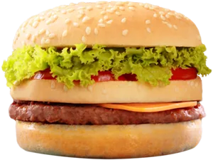 Classic Big Mac Burger PNG Image