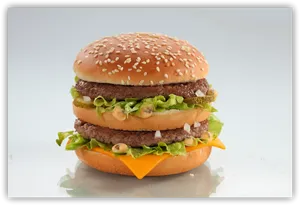 Classic Big Mac Burger PNG Image