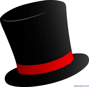 Classic Black Fedora Hat PNG Image