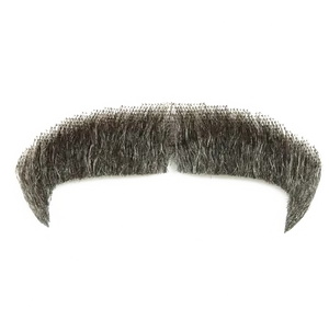 Classic Black Moustache Isolated PNG Image