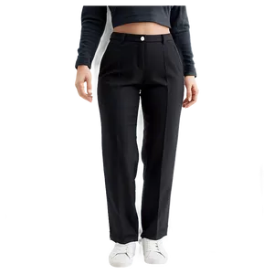 Classic Black Trousers Png 06212024 PNG Image