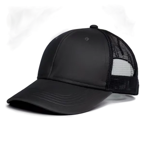 Classic Black Trucker Cap Png Pcp9 PNG Image