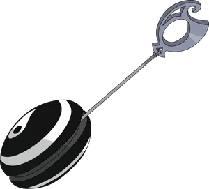 Classic Blackand White Yo Yo PNG Image