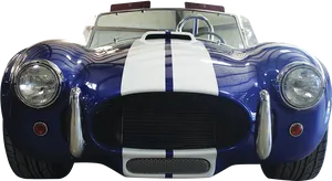 Classic Blue Cobra Roadster H D PNG Image