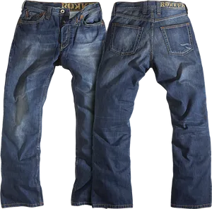 Classic Blue Jeans Standing PNG Image