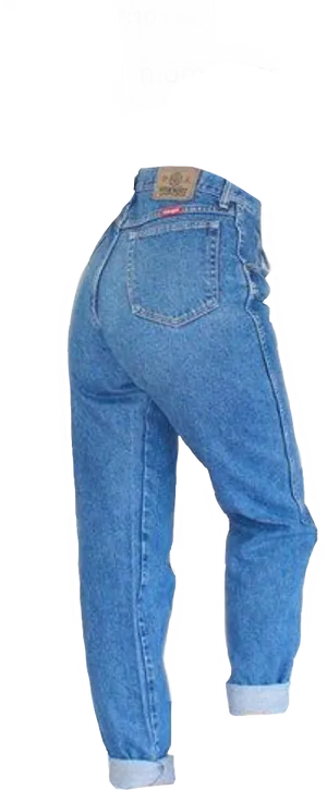 Classic Blue Jeans Standing PNG Image