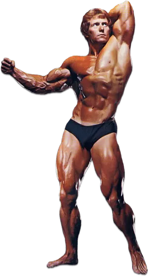 Classic Bodybuilder Pose PNG Image