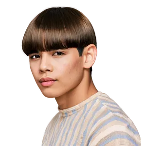 Classic Bowl Haircut Png Iae PNG Image