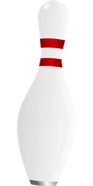 Classic Bowling Pin Graphic PNG Image