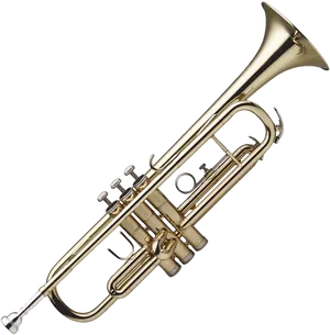 Classic Brass Trumpet PNG Image