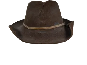 Classic Brown Cowboy Hat PNG Image