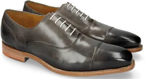 Classic Brown Oxford Shoes PNG Image