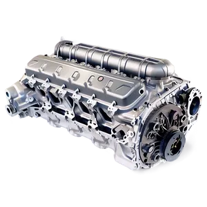 Classic Car Engine Parts Png 06132024 PNG Image